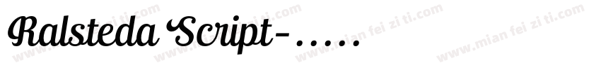 Ralsteda Script字体转换
